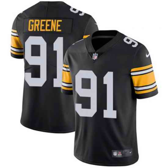 Nike Steelers #91 Kevin Greene Black Alternate Mens Stitched NFL Vapor Untouchable Limited Jersey